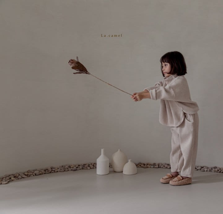 LA CAMEL - Korean Children Fashion - #Kfashion4kids - Mono Top Bottom Set - 4