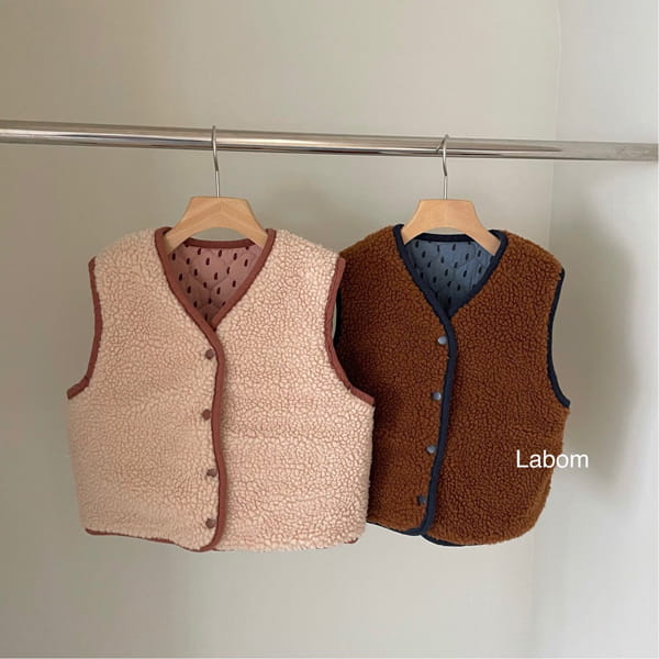 LABOM - Korean Children Fashion - #Kfashion4kids - Poodle Reversible Vest - 10