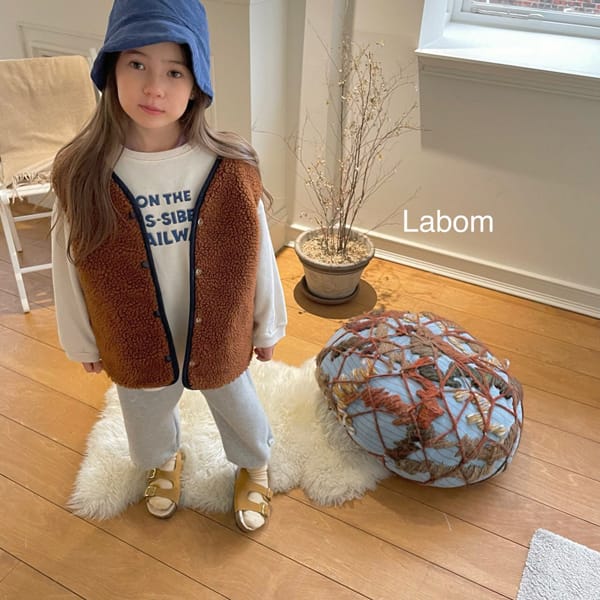 LABOM - Korean Children Fashion - #Kfashion4kids - Poodle Reversible Vest - 4