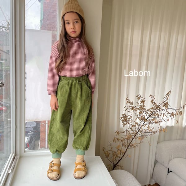 LABOM - Korean Children Fashion - #Kfashion4kids - Coby Check Turtleneck Tee - 6