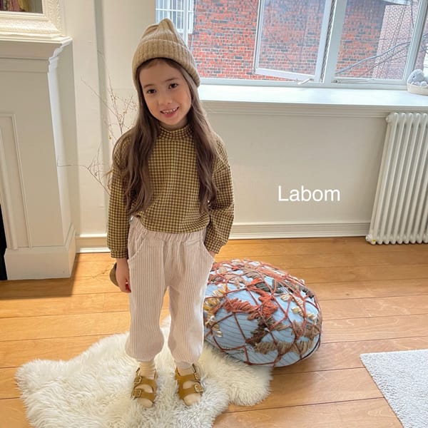 LABOM - Korean Children Fashion - #Kfashion4kids - Coby Check Turtleneck Tee - 9