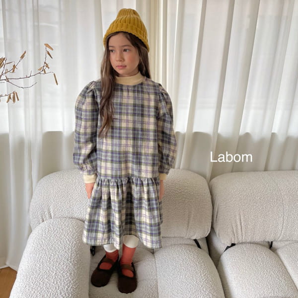 LABOM - Korean Children Fashion - #Kfashion4kids - Joui Check One-piece - 2