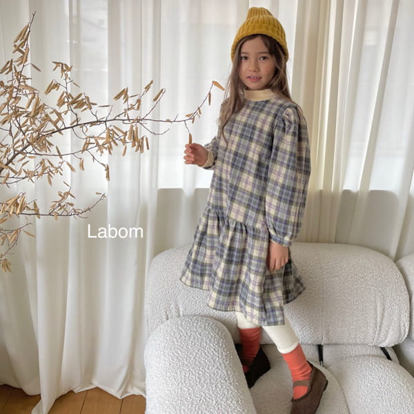 LABOM - Korean Children Fashion - #Kfashion4kids - Joui Check One-piece - 5