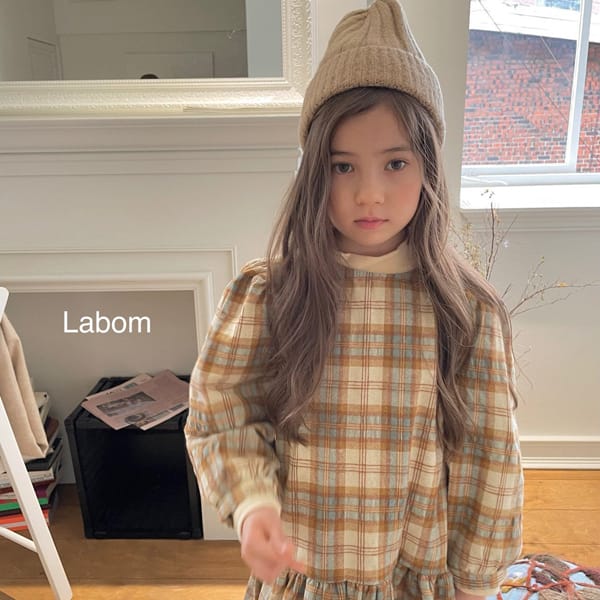 LABOM - Korean Children Fashion - #Kfashion4kids - Joui Check One-piece - 9