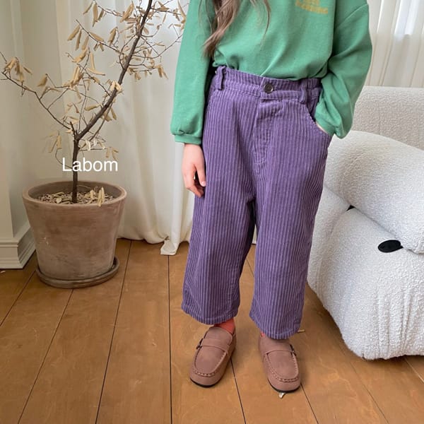 LABOM - Korean Children Fashion - #Kfashion4kids - Bagel Rib Pants - 4