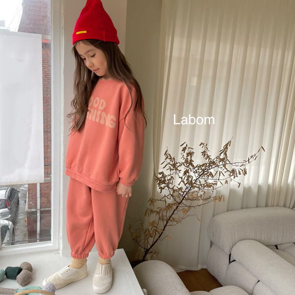 LABOM - Korean Children Fashion - #Kfashion4kids - Good Morning Jogger Pants - 3