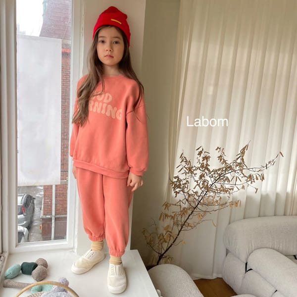 LABOM - Korean Children Fashion - #Kfashion4kids - Good Morning Jogger Pants - 4