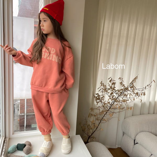 LABOM - Korean Children Fashion - #Kfashion4kids - Good Morning Jogger Pants - 5