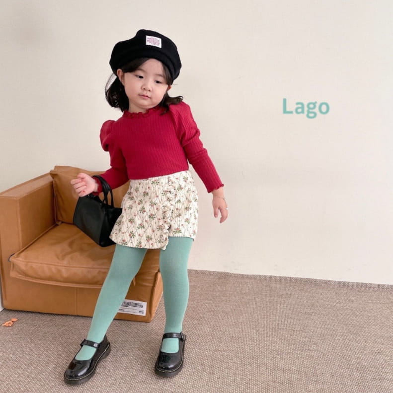 LAGO - Korean Children Fashion - #Kfashion4kids - Rose Wrap Pants