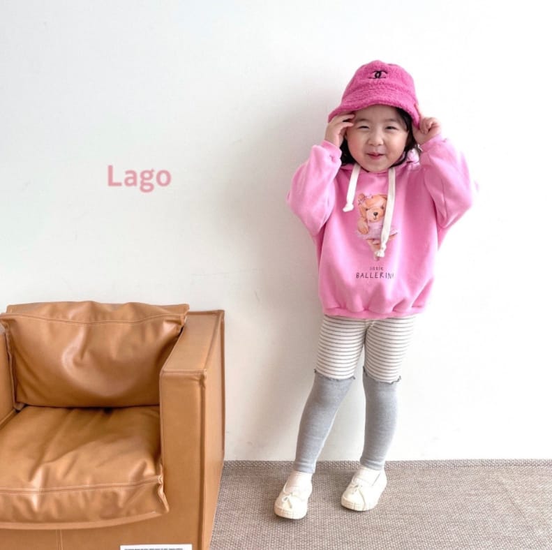 LAGO - Korean Children Fashion - #Kfashion4kids - Bellerina Bear Hoody - 10