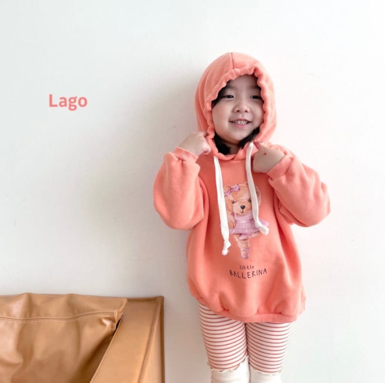 LAGO - Korean Children Fashion - #Kfashion4kids - Bellerina Bear Hoody - 2