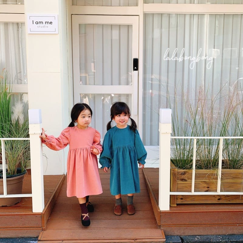 LALABONGBONG - Korean Children Fashion - #Kfashion4kids - Daily Corduroy One-piece - 2