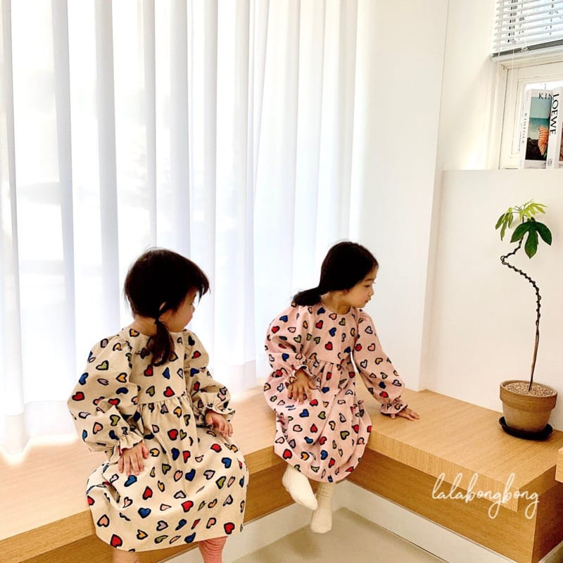 LALABONGBONG - Korean Children Fashion - #Kfashion4kids - Color Heart One-piece - 10
