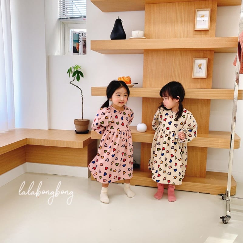 LALABONGBONG - Korean Children Fashion - #Kfashion4kids - Color Heart One-piece - 11