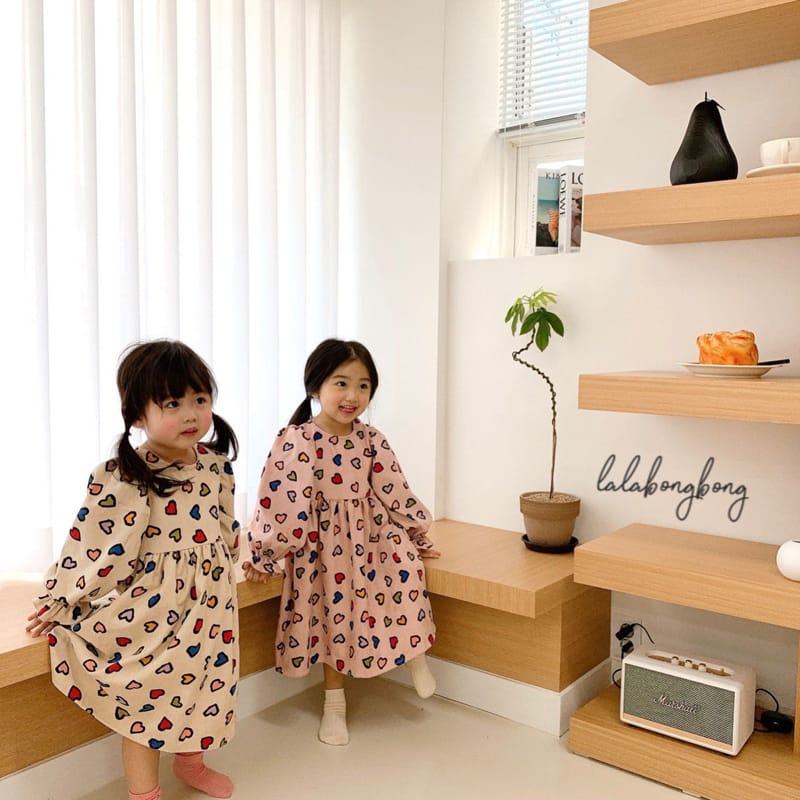 LALABONGBONG - Korean Children Fashion - #Kfashion4kids - Color Heart One-piece - 9
