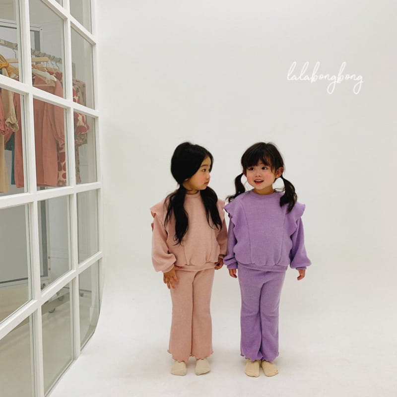 LALABONGBONG - Korean Children Fashion - #Kfashion4kids - Caramel Top Bottom Set