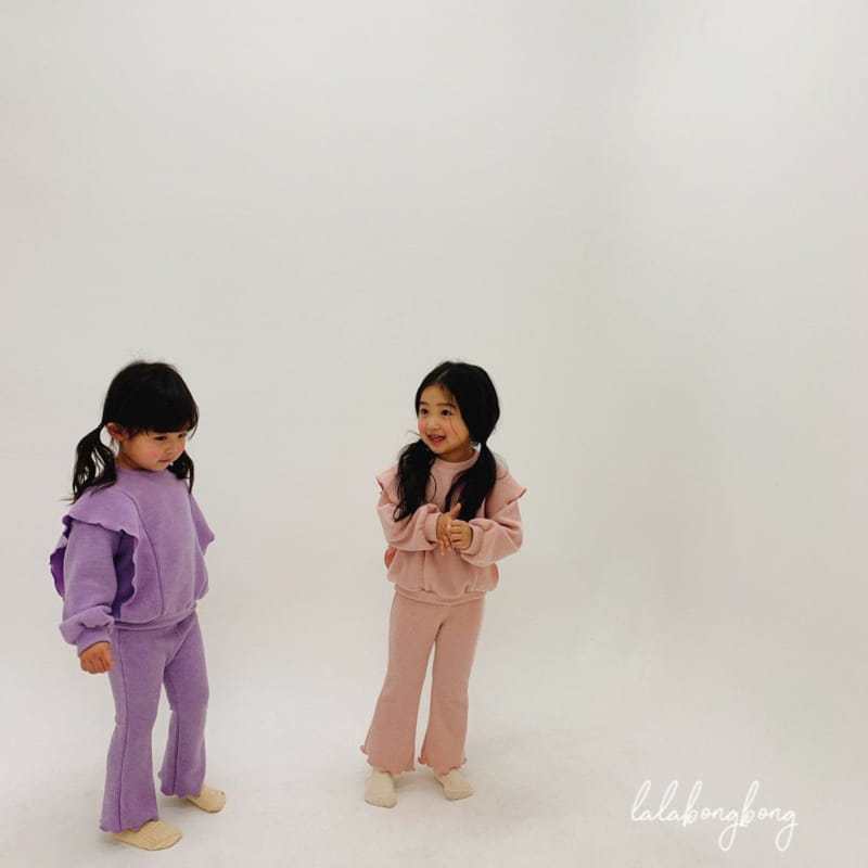 LALABONGBONG - Korean Children Fashion - #Kfashion4kids - Caramel Top Bottom Set - 5