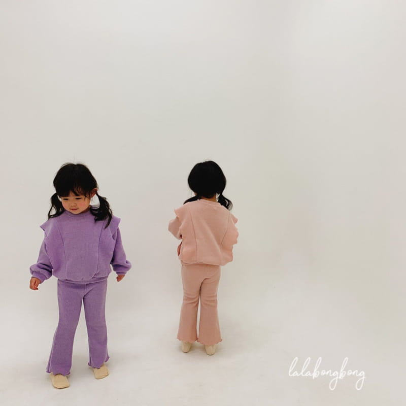 LALABONGBONG - Korean Children Fashion - #Kfashion4kids - Caramel Top Bottom Set - 6