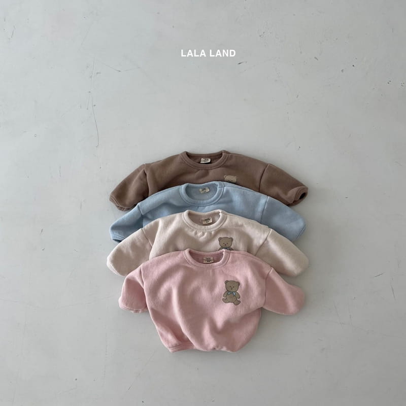 LALALAND - Korean Children Fashion - #Kfashion4kids - Ribbon Bear Piping Tee