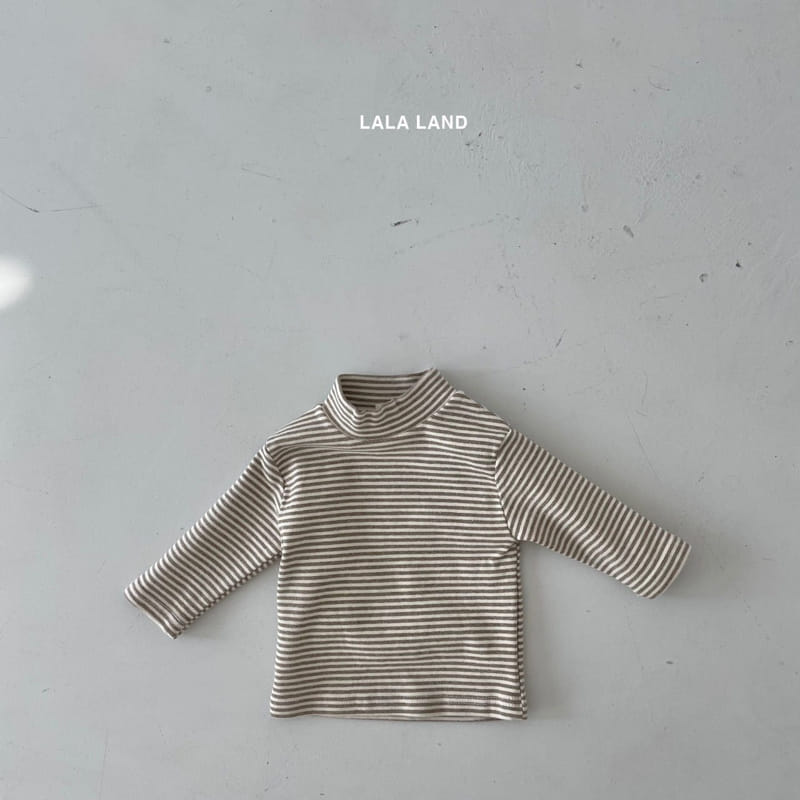 LALALAND - Korean Children Fashion - #Kfashion4kids - Bebe Stripes Half Turtleneck - 3