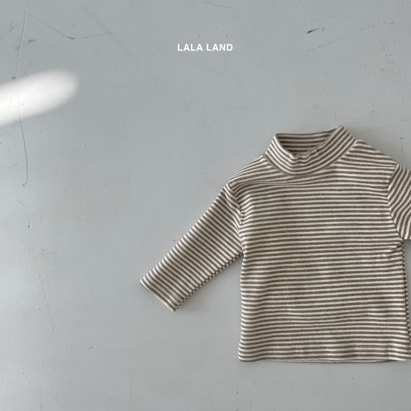 LALALAND - Korean Children Fashion - #Kfashion4kids - Bebe Stripes Half Turtleneck - 4