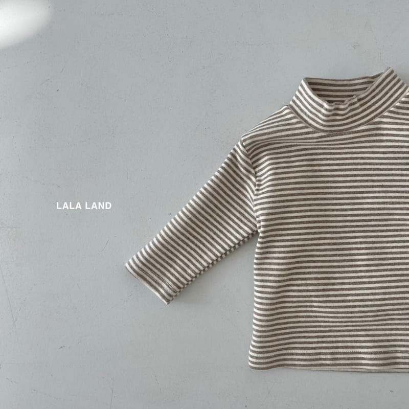 LALALAND - Korean Children Fashion - #Kfashion4kids - Bebe Stripes Half Turtleneck - 5