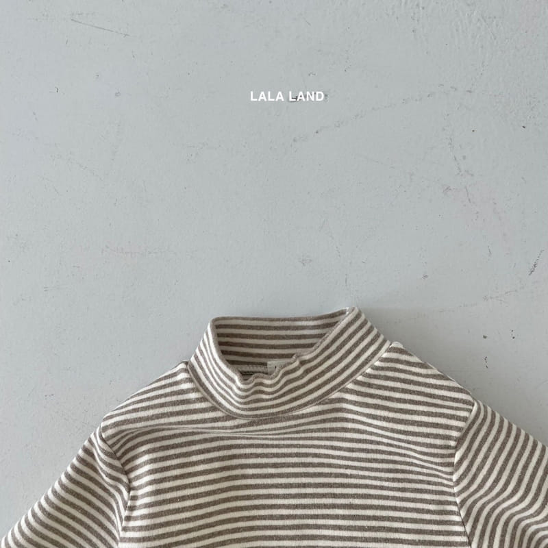 LALALAND - Korean Children Fashion - #Kfashion4kids - Bebe Stripes Half Turtleneck - 6
