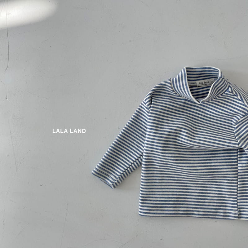 LALALAND - Korean Children Fashion - #Kfashion4kids - Bebe Stripes Half Turtleneck - 9