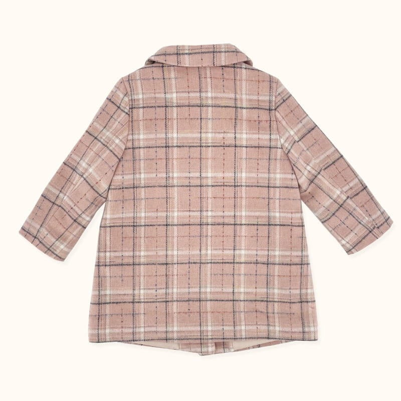 LE BEV - Korean Children Fashion - #Kfashion4kids - Day Check Coat - 2