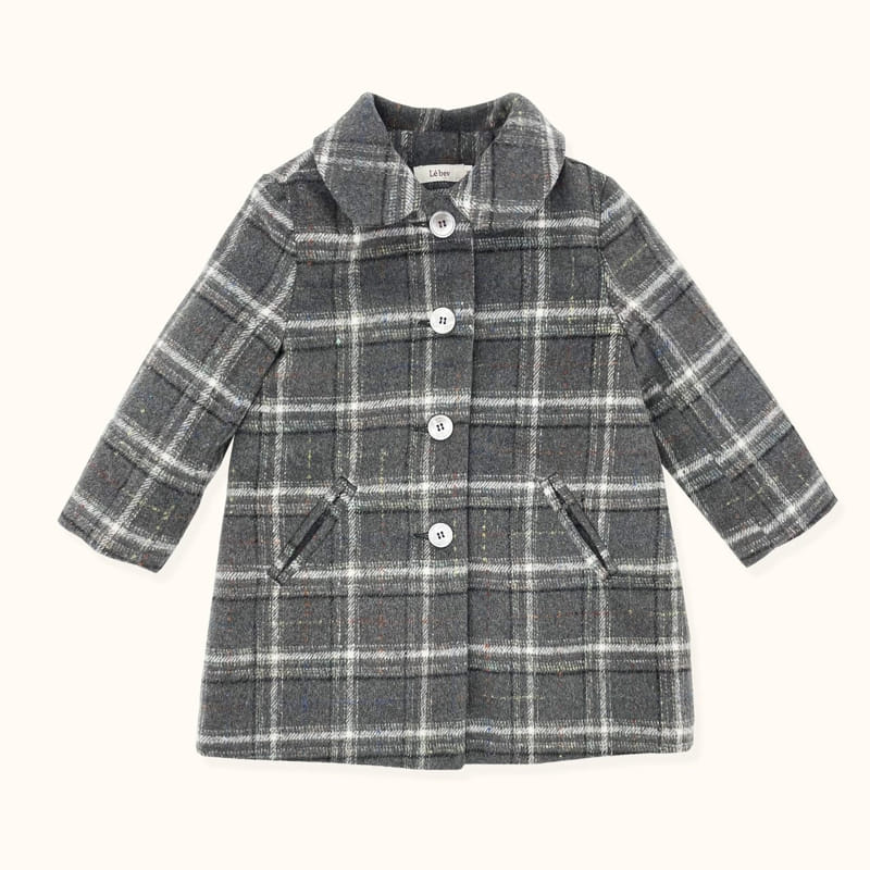 LE BEV - Korean Children Fashion - #Kfashion4kids - Day Check Coat - 5