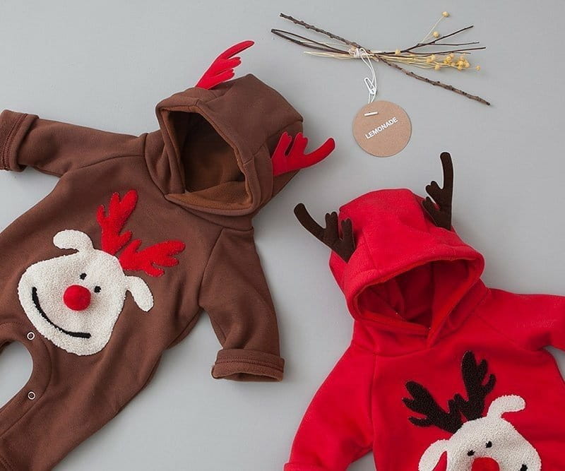LEMONADE - Korean Children Fashion - #Kfashion4kids - Rudolph Fleece Bodysuit - 2