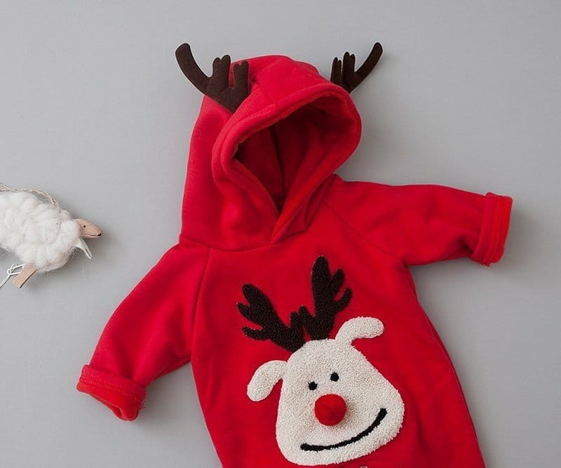 LEMONADE - Korean Children Fashion - #Kfashion4kids - Rudolph Fleece Bodysuit - 4
