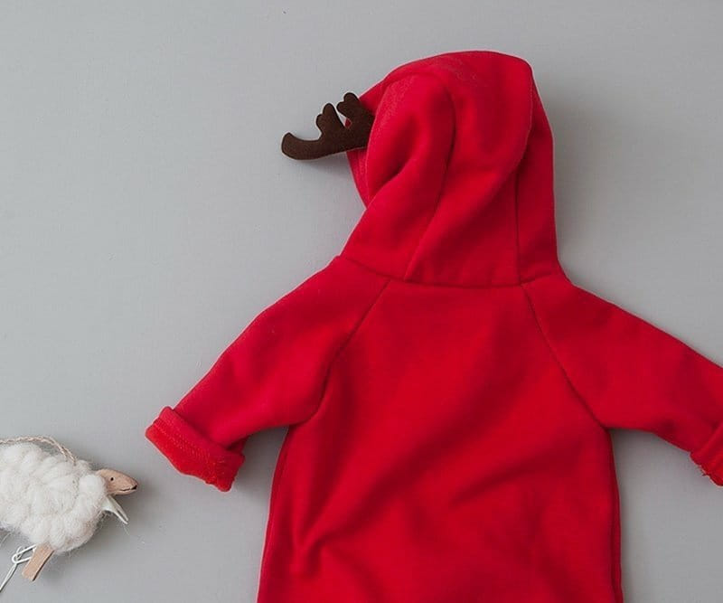 LEMONADE - Korean Children Fashion - #Kfashion4kids - Rudolph Fleece Bodysuit - 5