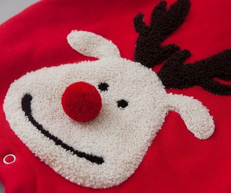 LEMONADE - Korean Children Fashion - #Kfashion4kids - Rudolph Fleece Bodysuit - 8