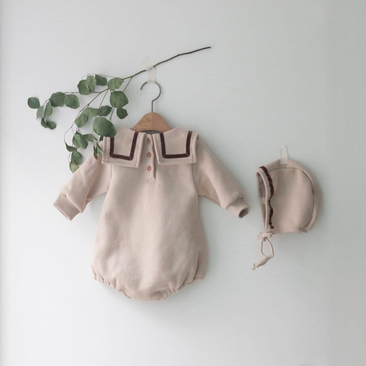 LEMONADE - Korean Children Fashion - #Kfashion4kids - Monshell Bodysuit with Bonnet - 4