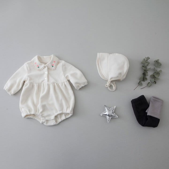 LEMONADE - Korean Children Fashion - #Kfashion4kids - Daally Bodysuit with Bonnet