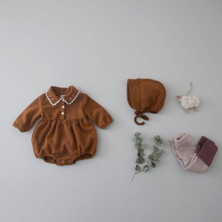 LEMONADE - Korean Children Fashion - #Kfashion4kids - Daally Bodysuit with Bonnet - 12