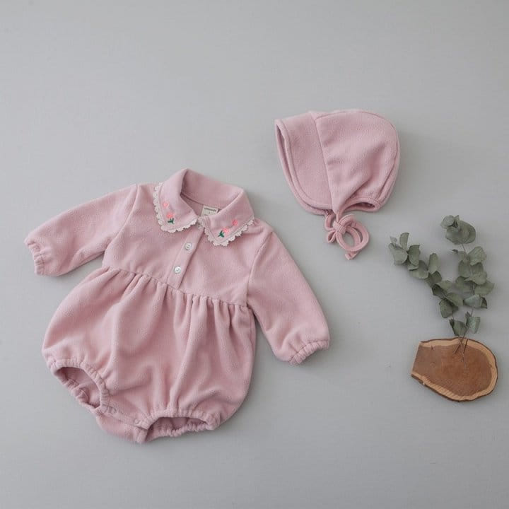 LEMONADE - Korean Children Fashion - #Kfashion4kids - Daally Bodysuit with Bonnet - 5