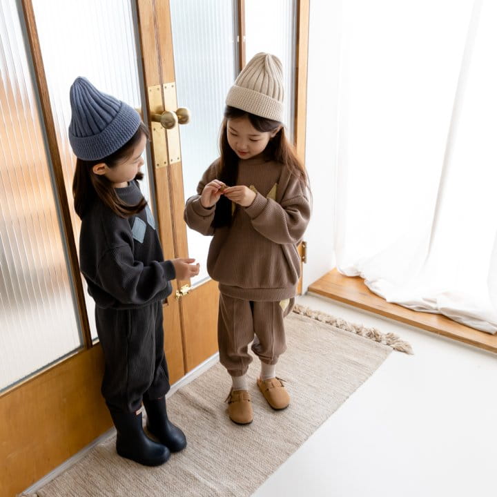 LINDO - Korean Children Fashion - #Kfashion4kids - Damon Waffle Sweatshirt - 12