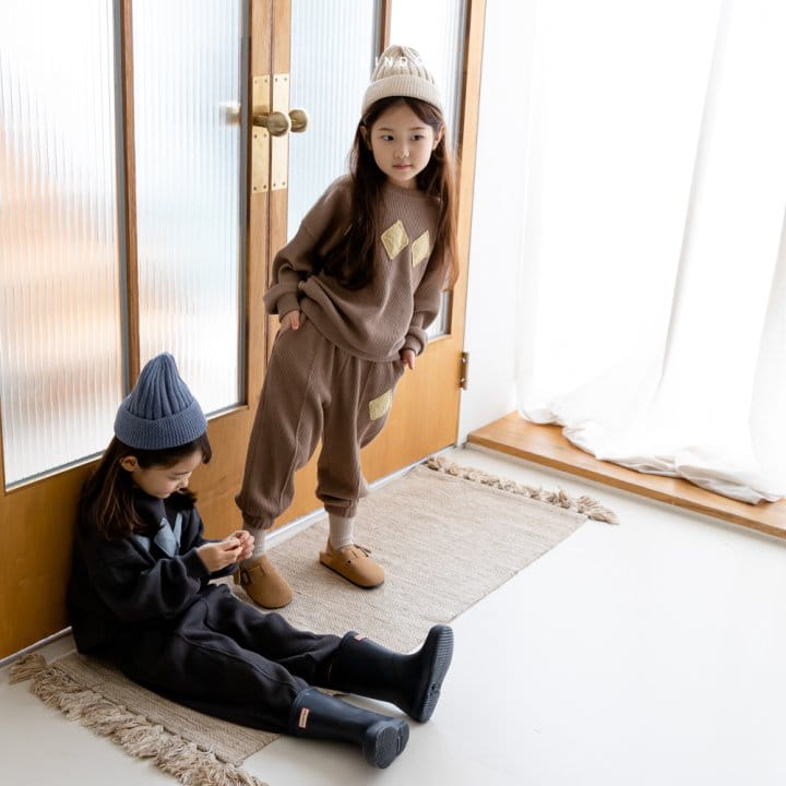 LINDO - Korean Children Fashion - #Kfashion4kids - Damon Waffle Jogger Pants - 4