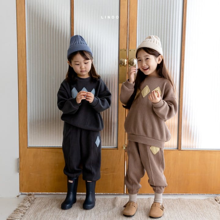 LINDO - Korean Children Fashion - #Kfashion4kids - Damon Waffle Jogger Pants - 6