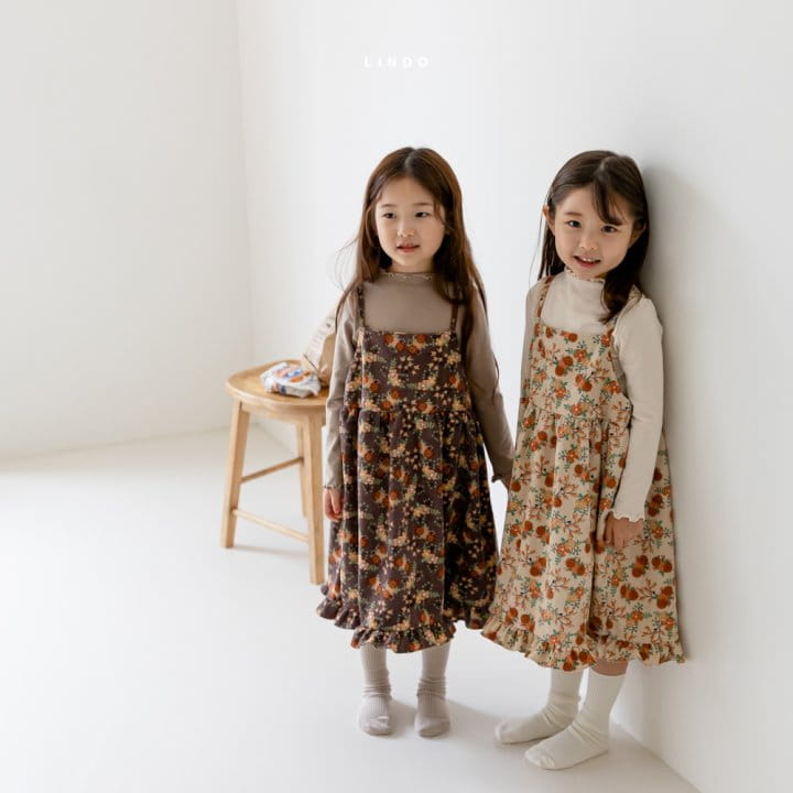 LINDO - Korean Children Fashion - #Kfashion4kids - Warm Corduroy One-piece - 3