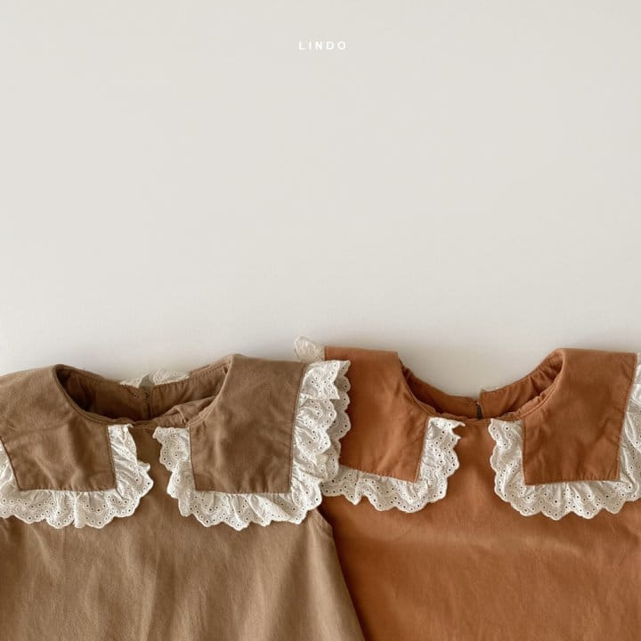 LINDO - Korean Children Fashion - #Kfashion4kids - Square Collar One-piece