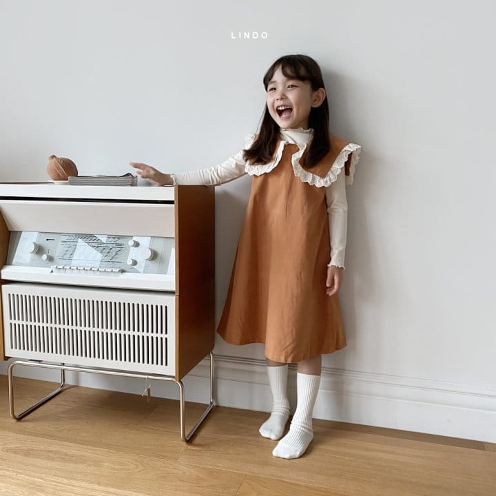 LINDO - Korean Children Fashion - #Kfashion4kids - Square Collar One-piece - 11