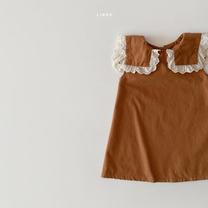 LINDO - Korean Children Fashion - #Kfashion4kids - Square Collar One-piece - 4