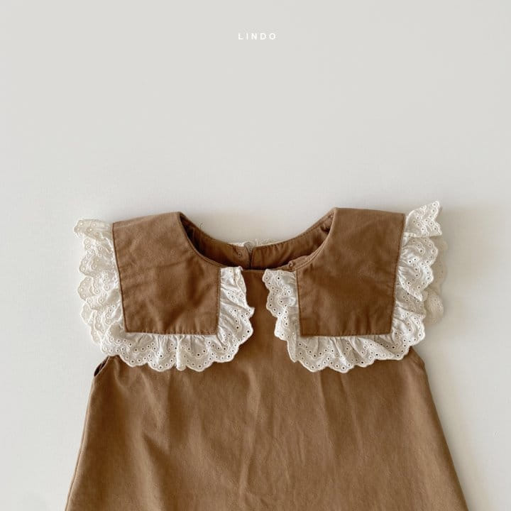 LINDO - Korean Children Fashion - #Kfashion4kids - Square Collar One-piece - 5