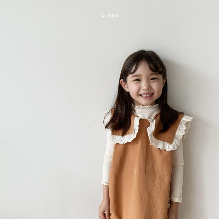 LINDO - Korean Children Fashion - #Kfashion4kids - Square Collar One-piece - 8
