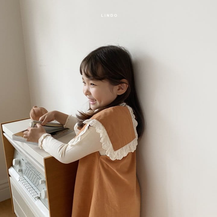 LINDO - Korean Children Fashion - #Kfashion4kids - Square Collar One-piece - 9