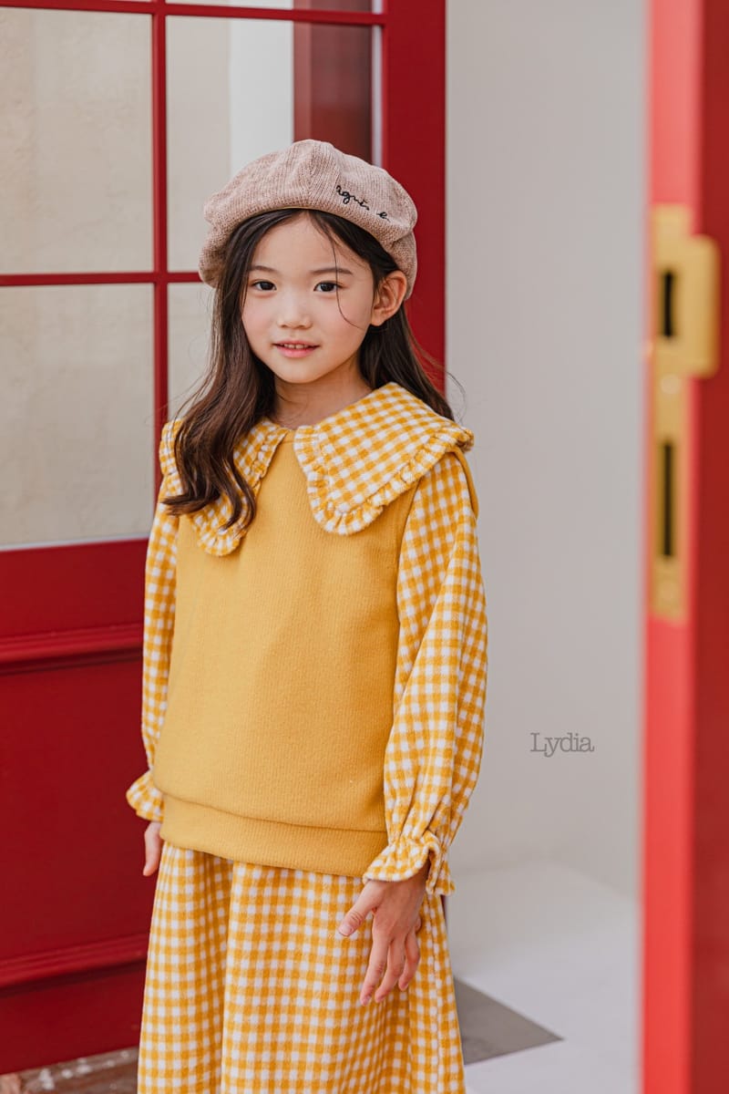 LYDIA - Korean Children Fashion - #Kfashion4kids - Check One-piece - 12