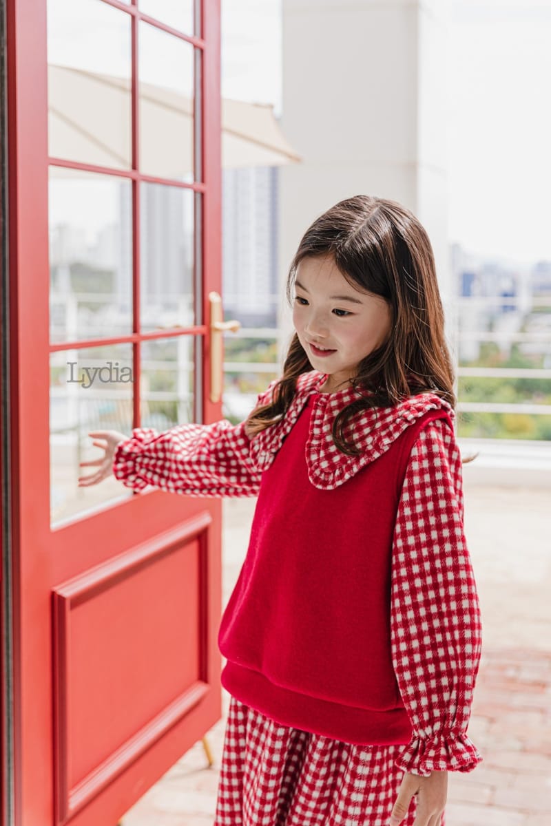 LYDIA - Korean Children Fashion - #Kfashion4kids - Check One-piece - 3